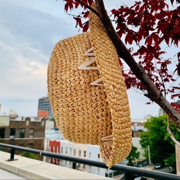 Anthro Tracy Watts New York Straw Straw Fedora Hat - Picture 9 of 16